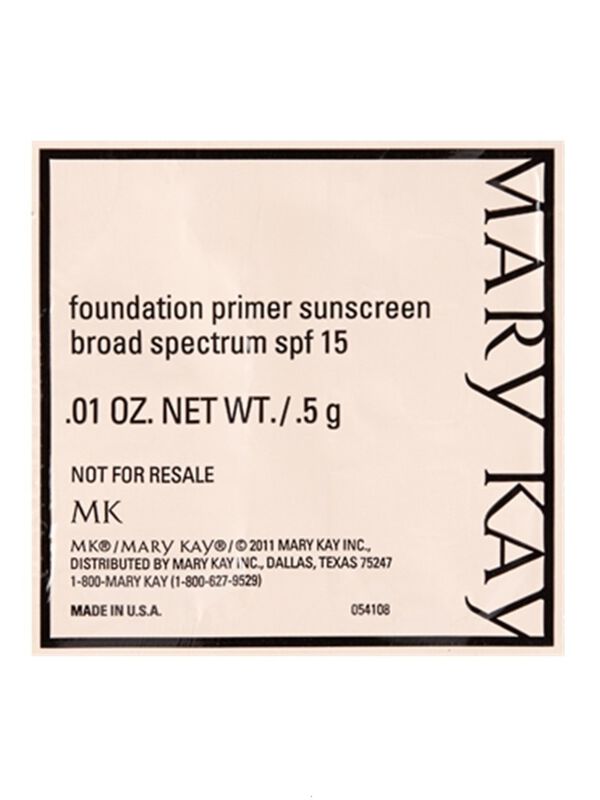 Mary Kay&reg; Foundation Primer Sunscreen Broad Spectrum SPF 15* Sample