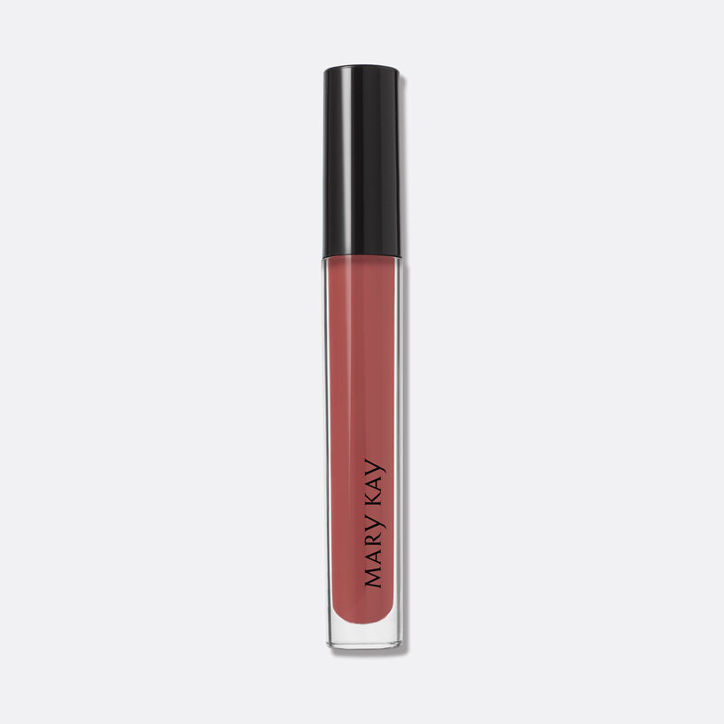 Mary Kay Unlimited Lip Gloss in shade Unique Mauve with cap on against plain background