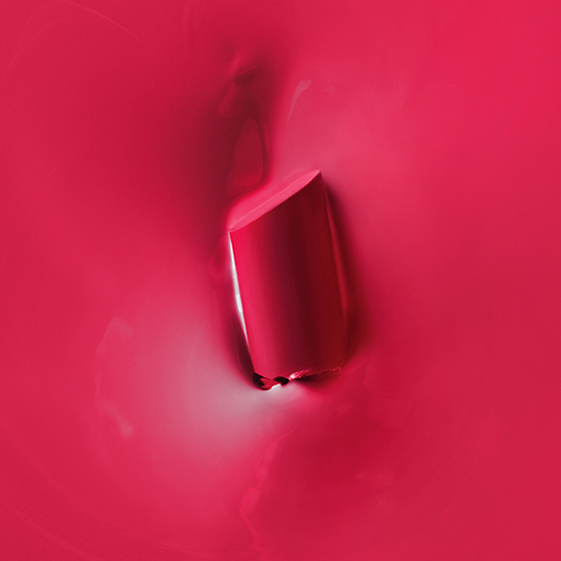 Texture rub of Mary Kay Supreme Hydrating Lipstick in shade Very Raspberry